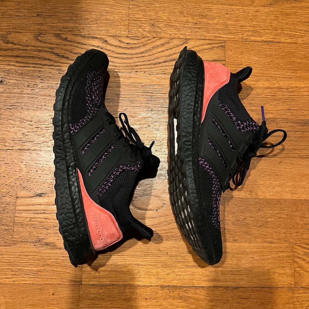 Adidas Ultra Boost Cbc Black Purple Red  Excellent Condition Box Included